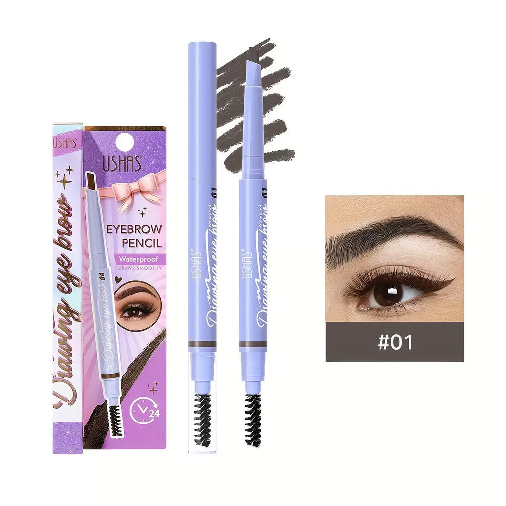 USHAS Eyebrow Pencil Waterproof #01 Dark Grey
