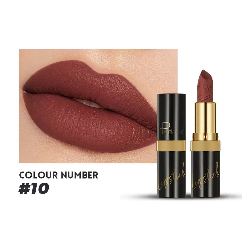 Pudaier Matte Velvet Lipstick Color #10