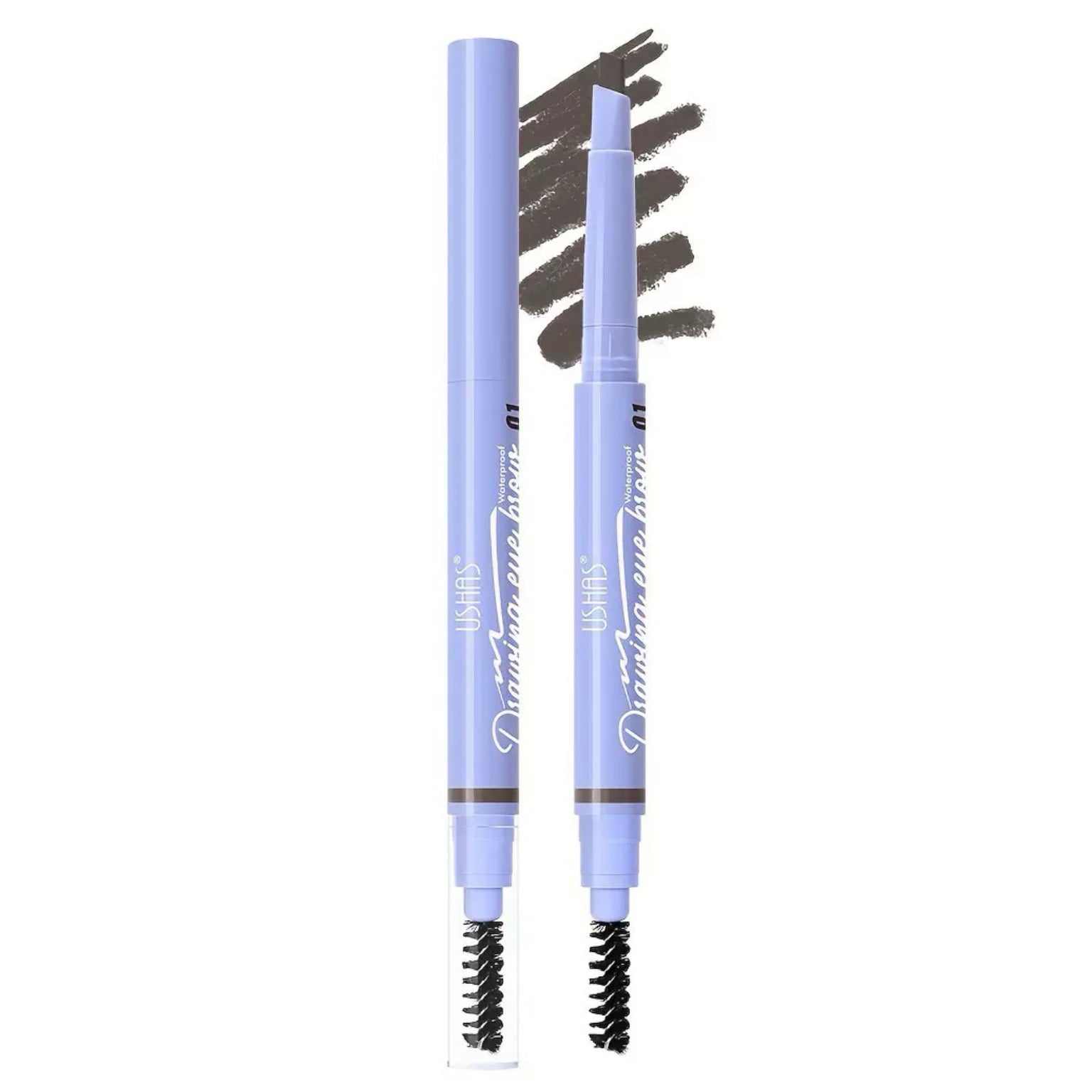 USHAS Eyebrow Pencil Waterproof #01 Dark Grey