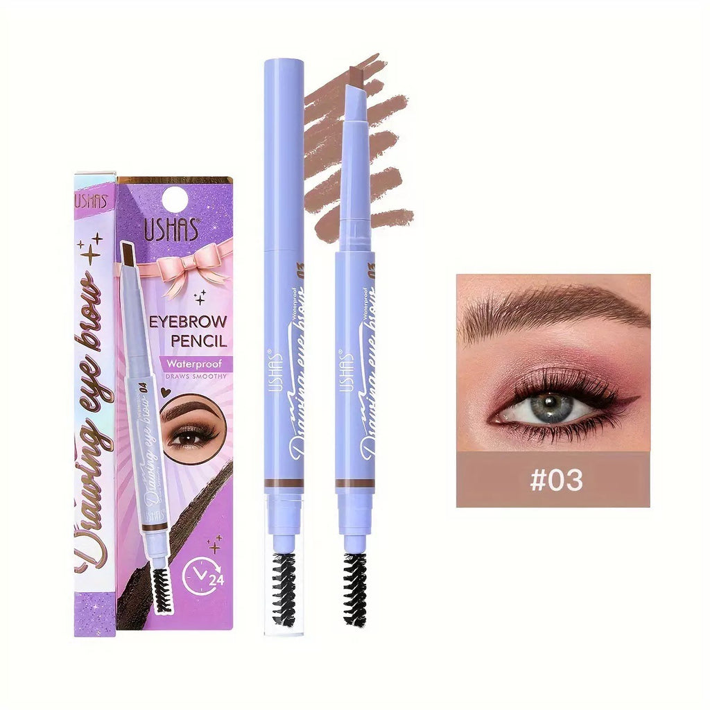 USHAS Eyebrow Pencil Waterproof #03 Light Brown