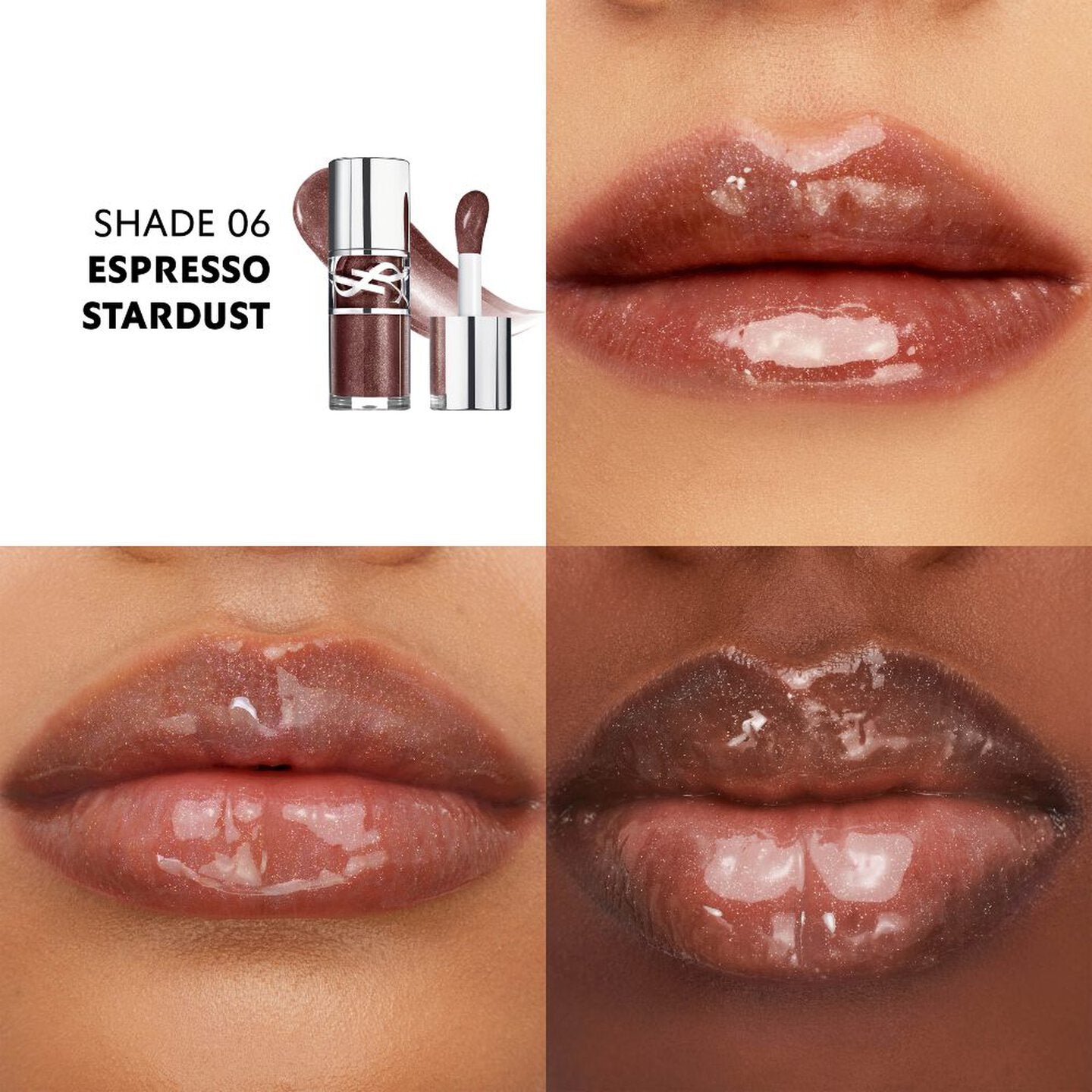 YSL Loveshine Plumping Lip Oil Gloss #06 Espresso Stardust