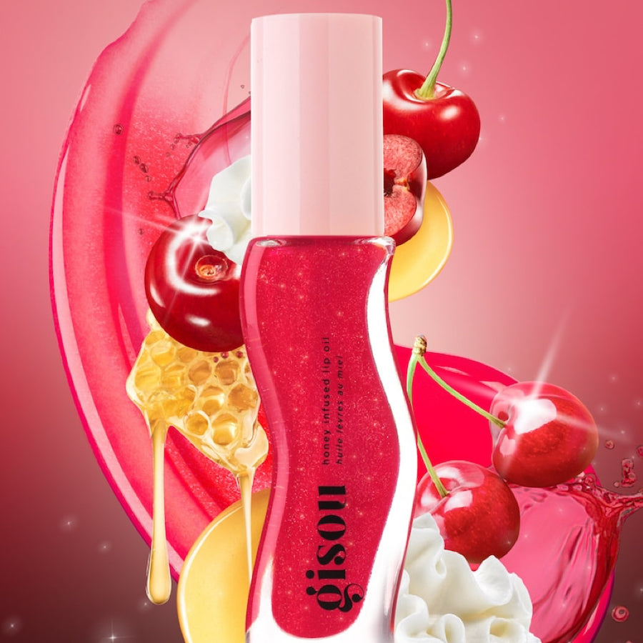 Gisou Huile pour Lèvres Infusée de Miel #Cherry