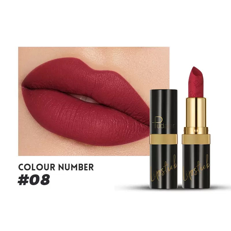 Pudaier Matte Velvet Lipstick Color #08