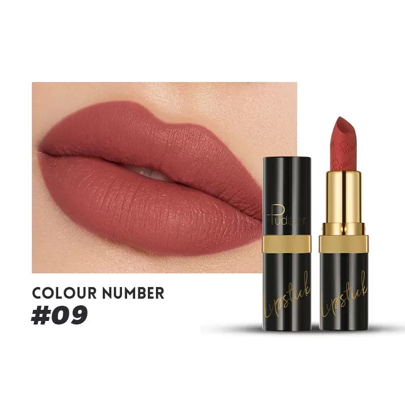 Pudaier Matte Velvet Lipstick Color #09